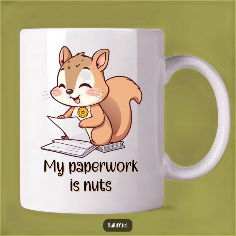 Funny Giggling Squirrel Office Organizer Mug - Perfect Gift for Busy Professionals