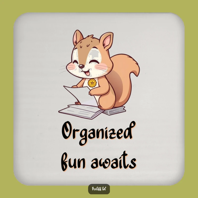 Funny Giggling Squirrel Coaster - Hilarious Protection for Your Surfaces