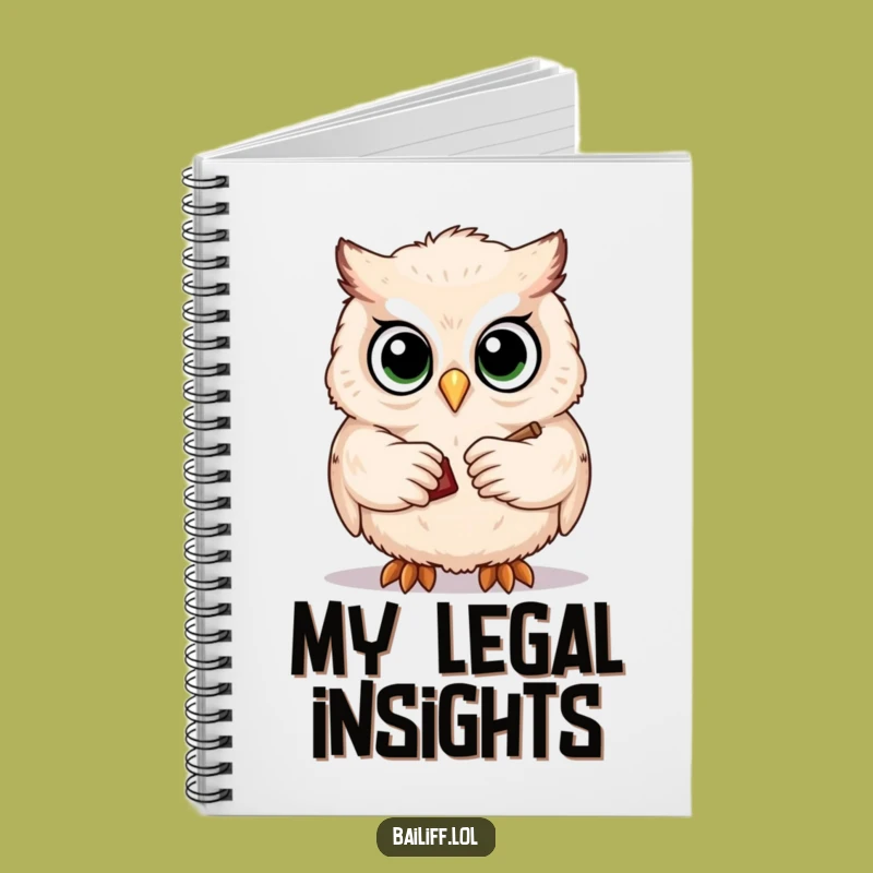 Funny Owl Judge Notebook - Jot Down Decisions with Legal Wit