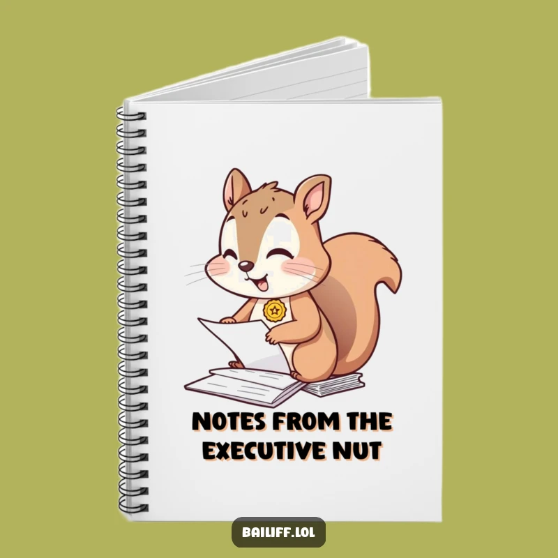 Funny Giggling Squirrel Notebook - Hilarious Journal for Organized Thoughts