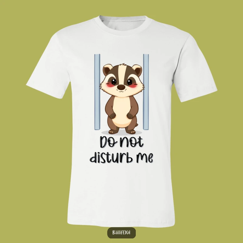 Funny Badger Guardian T-Shirt - Wear Your Protective Spirit with Humor