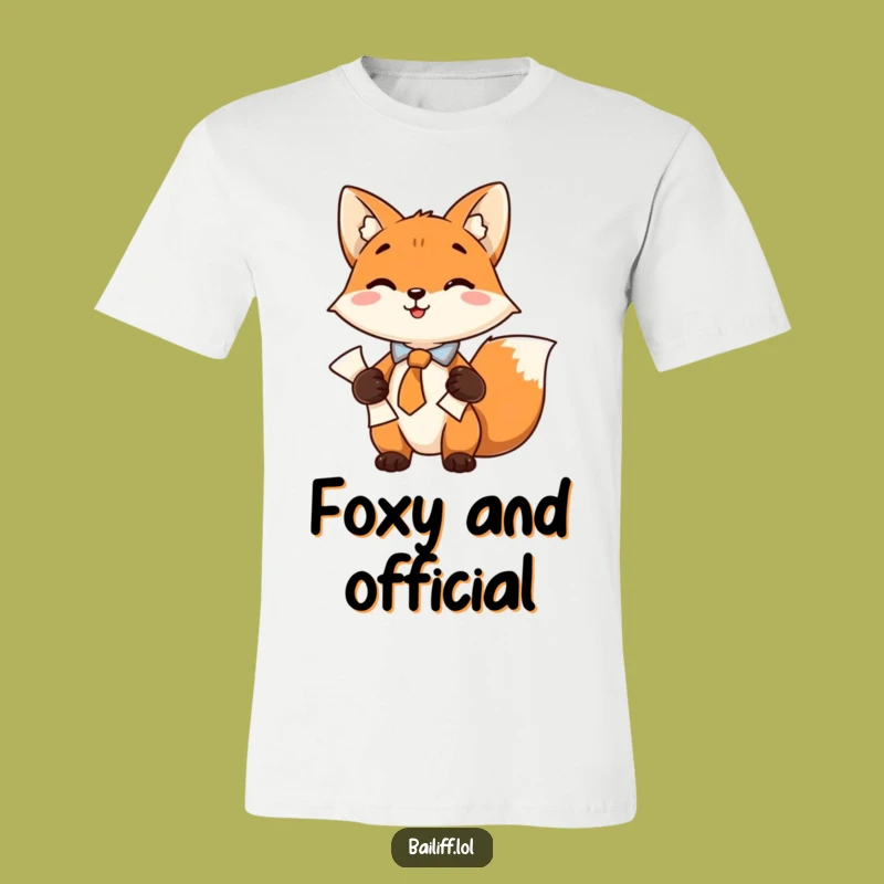 Funny Fox Executive T-Shirt - Dress to Impress with Canine Charm