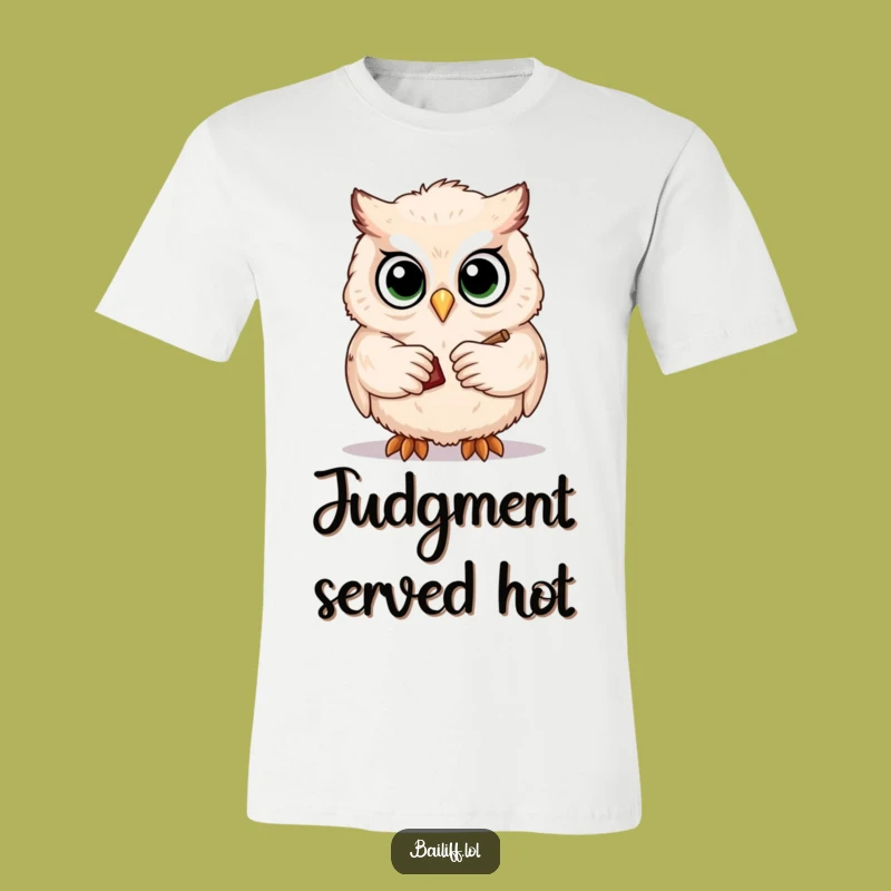 Funny Owl Lawyer T-Shirt - Wear Your Wit with Legal Flair