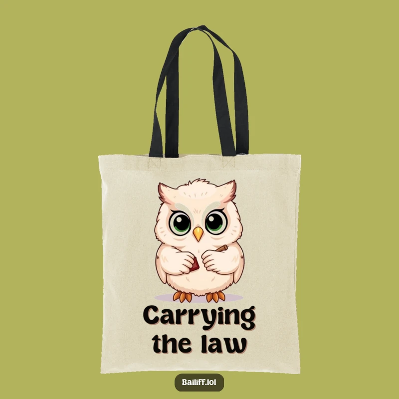 Funny Owl Lawyer Tote Bag - Carry Your Case with Style